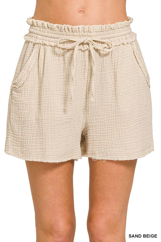 Raw Hem Shorts